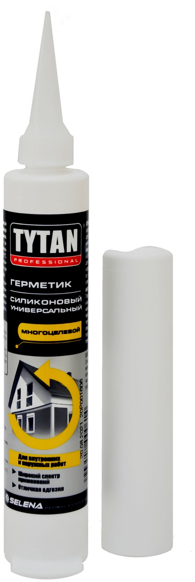 Герметик силиконовый Tytan Professional универсальный белый 80 мл