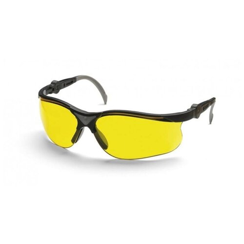 Очки защитные HUSQVARNA Yellow X, жёлтые линзы (для работы при плохой освещенности), стойкие к царапинам