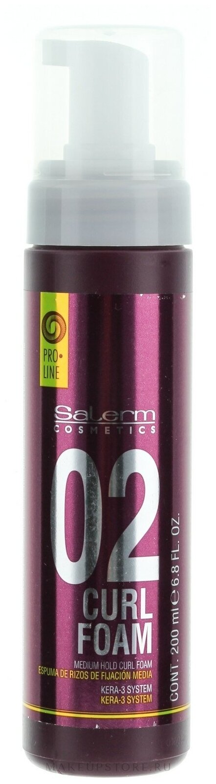 Salerm Cosmetics Пена Pro Line Curl Foam, 200 мл