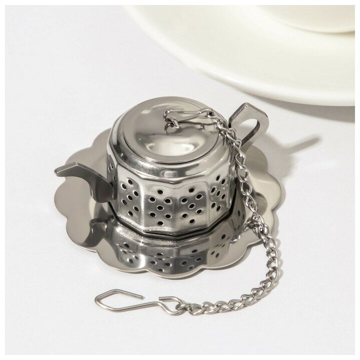 Magistro Сито для чая Magistro «Чайник Vent», цвет серебряный