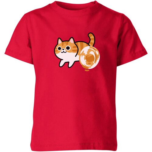 Футболка Us Basic, размер 12, красный мужская футболка рыжий котенок непоседа m зеленый