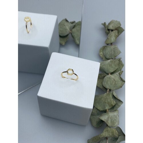 Кольцо на две фаланги, безразмерное, золотой