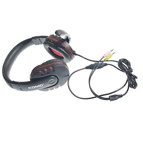 Наушники проводные KOMC K4 GAME головные черно-синий наушники w104 game headphones проводные hoco черно синие