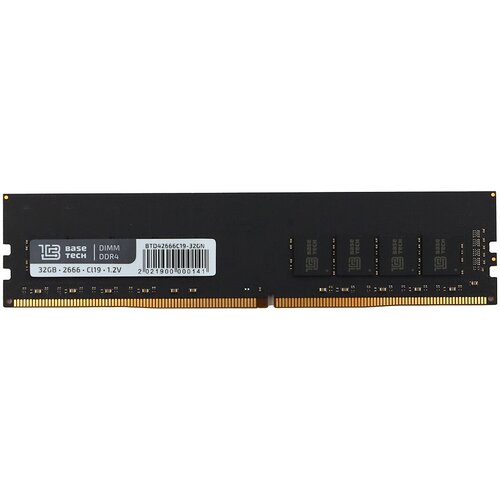 Память DDR4 DIMM 32Gb, 2666MHz BaseTech (BTD42666C19-32GN)