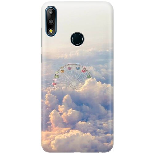 фото Re:pa накладка transparent для asus zenfone max pro (m2) zb631kl с принтом "колесо обозрения в облаках"