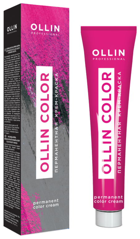 OLLIN Professional Color перманентная крем-краска для волос, 6/1 темно-русый пепельный, 60 мл