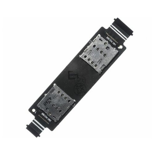 Шлейф для Asus Zenfone 5/A500CG/A501CG+2 сим коннектор