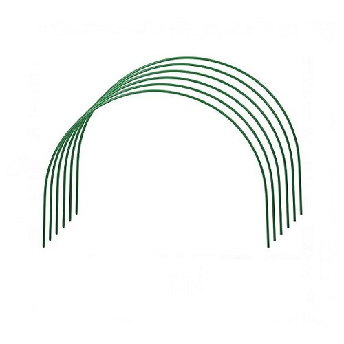 Дуги для парника 120 x 93 см, d-10 мм, металл в ПВХ, 6 штук