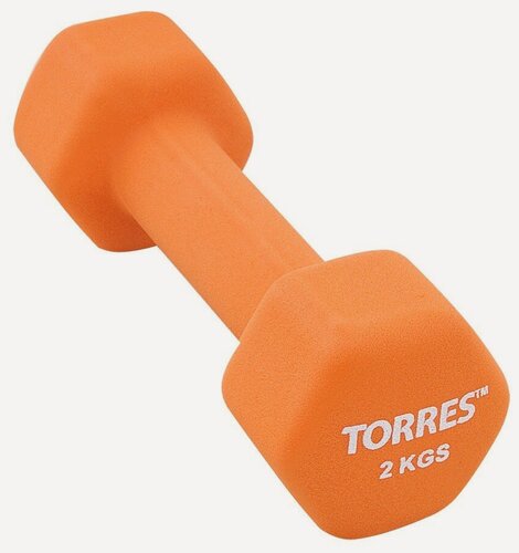 Изображение товара Гантель Torres Pl55012, вес 2 кг, 1 шт
