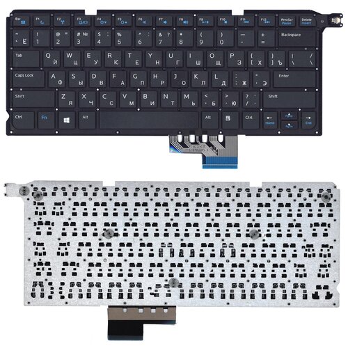 Клавиатура для ноутбука Dell Vosto14 5480R черная без рамки вентилятор кулер для ноутбука dell vostro 5460 v5460 v5470 5470 5480 inspiron 14 5439 14z 35
