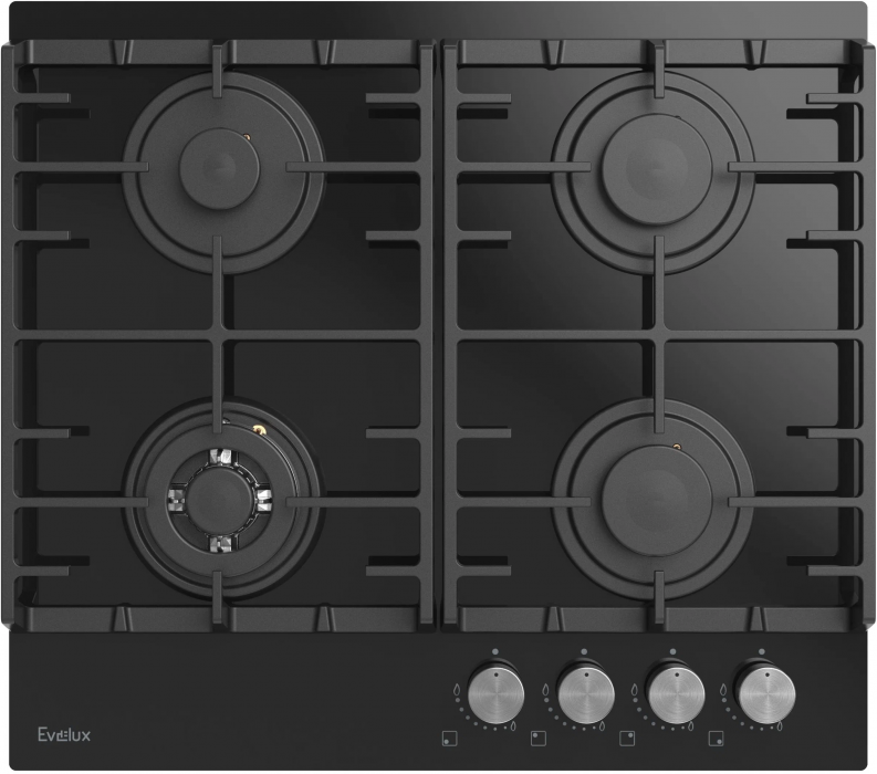 Газовая варочная панель Evelux HEG 650 BG (черный)