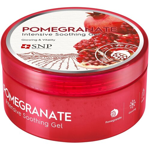 SNP Pomegranate Gel Гель для лица и тела гранат придающий сияние и здоровый вид, 300 г