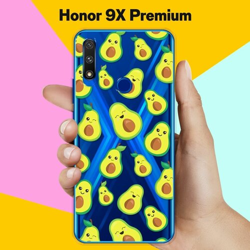 Силиконовый чехол Много авокадо на Honor 9X Premium силиконовый чехол узор из авокадо на honor 9x