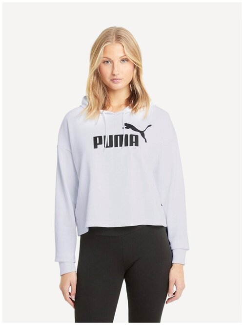 Худи PUMA, силуэт свободный, размер XL, белый