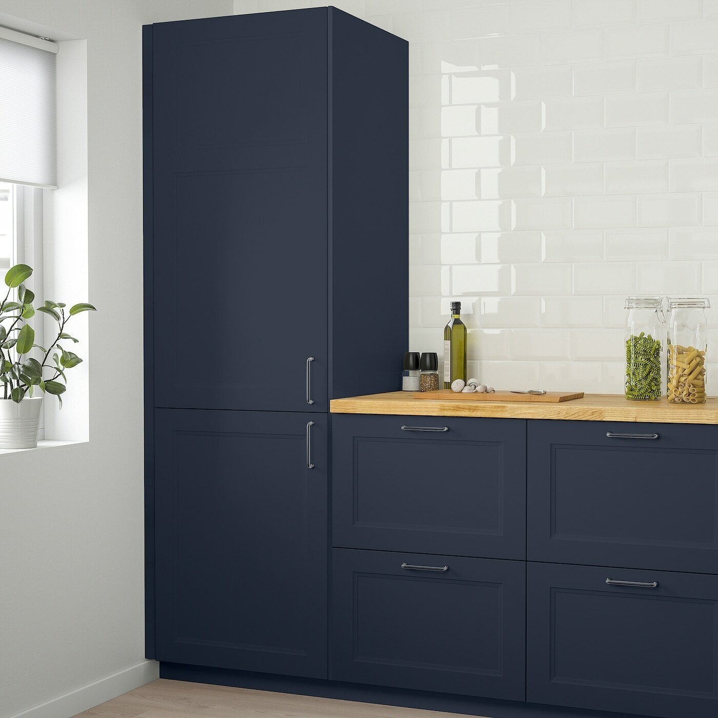 Дверца ИКЕА АКСТАД 40x60 см для кухонного гарнитура, матовый синий - фотография № 5