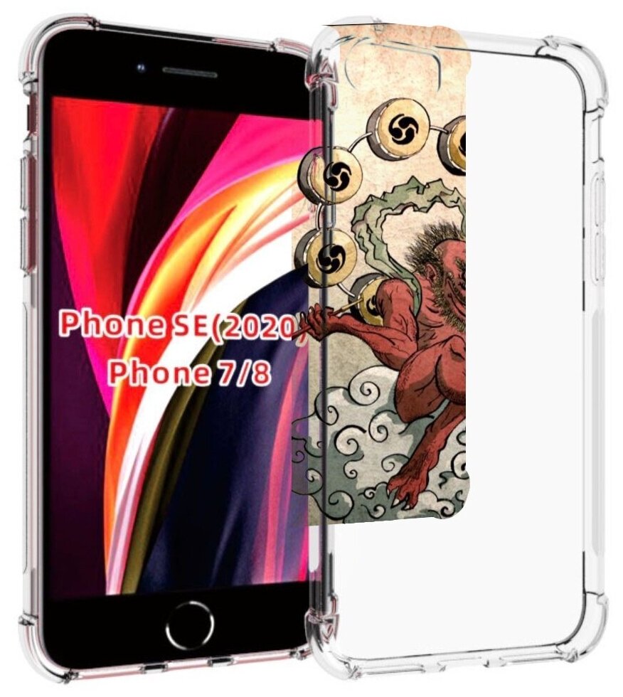 Чехол MyPads красный чертик на облаке для iPhone 7 4.7 / iPhone 8 / iPhone SE 2 (2020) / Apple iPhone SE3 2022 задняя-панель-накладка-бампер