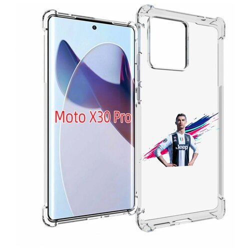 чехол mypads fifa 2019 2020 2021 2022 мужской для motorola moto x30 pro задняя панель накладка бампер Чехол MyPads fifa-Криштиану-Роналду мужской для Motorola Moto X30 Pro задняя-панель-накладка-бампер