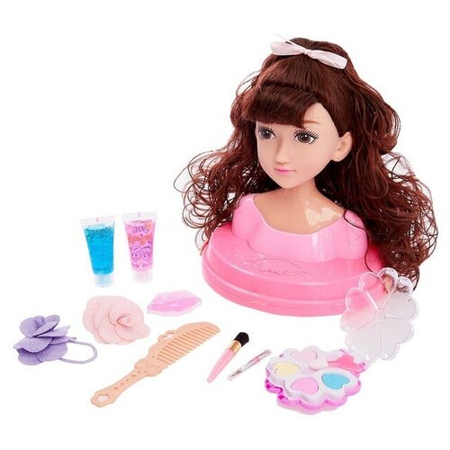 Кукла-манекен для создания причёсок Стелла с аксессуарами косметика для девочек тени для век помада
