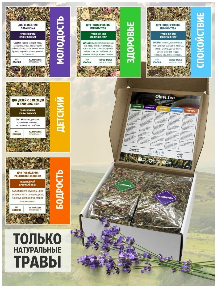 Набор Травяной чай Крымский сбор ассорти - фотография № 1