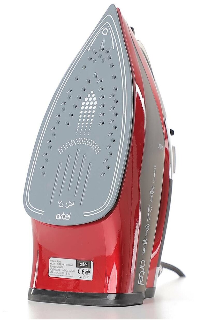 Утюг Artel STEAM IRON ART-SI-8008 Red - фотография № 2