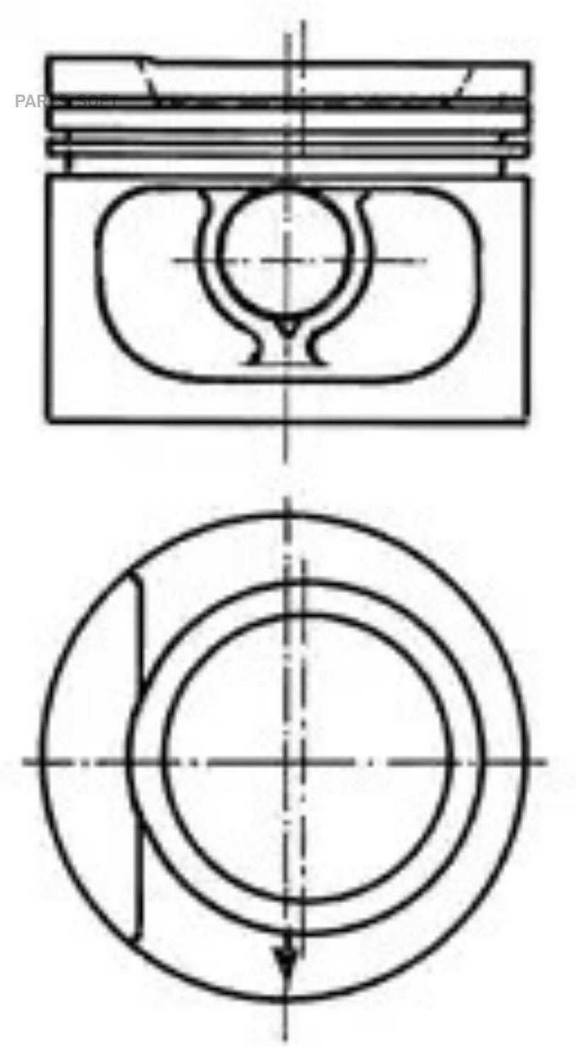 KOLBENSCHMIDT 93876600 Поршень dm8100x15x175x30 STD Цена за 1 шт