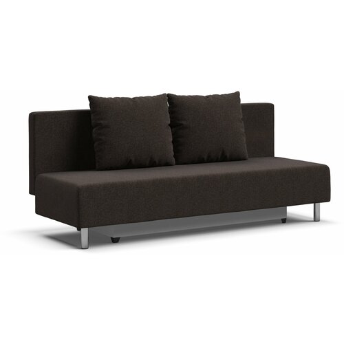 Диван-кровать с ящиками для хранения Мадрид Лайт, еврокнижка, рогожка Malmo шоколад, 190х90х92 см