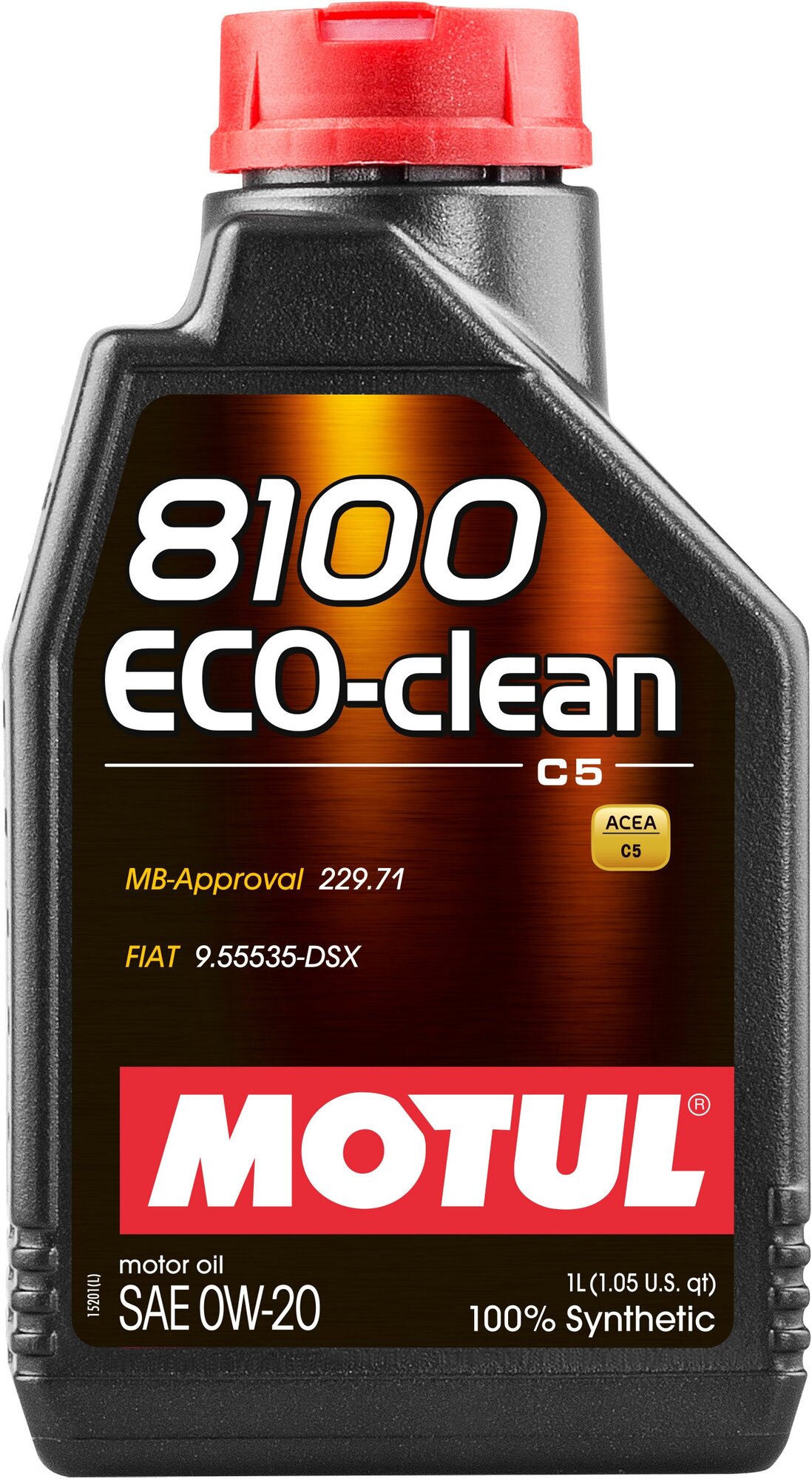 MOTUL Масло Моторное 0W20 Motul 1Л Синтетика 8100 Eco-Clean C5/C6/Sp/Gf-6A