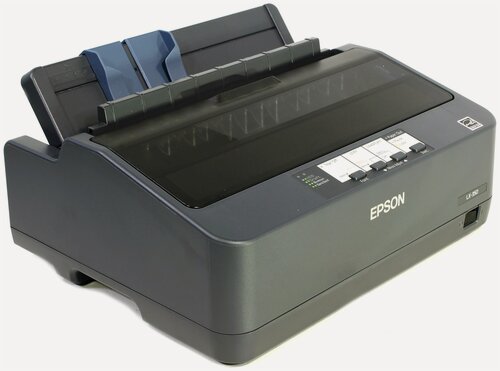 Изображение товара Принтер матричный черно-белый Epson LX- 350 А4, ширина печати 80 колонок, скорость 357 зн./сек. (12 cpi) в режиме HSD
