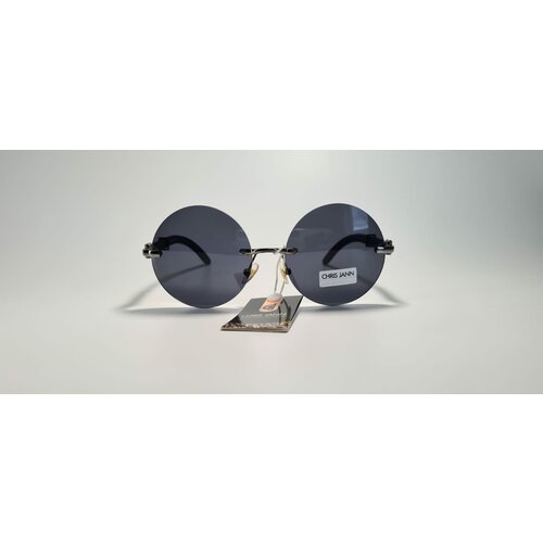 фото Солнцезащитные очки noname, круглые, устойчивые к появлению царапин, с защитой от уф, для женщин, серебряный