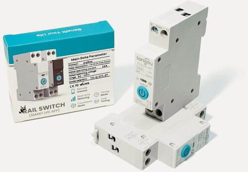 Изображение товара Умный выключатель Zigbee на DIN рейку 16А / Tuya Smart Life / Tongou