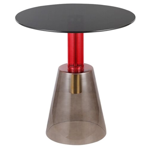 Столик кофейный amalie, D50 см, серый/красный Bergenson Bjorn MZTBL_CGLSGR_50