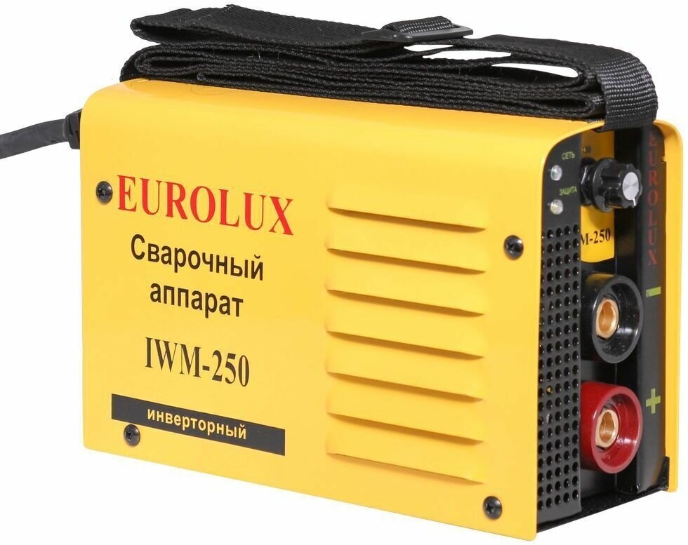 Сварочный аппарат инверторный IWM250 Eurolux , 250 ампер , комплект кабелей - фотография № 6