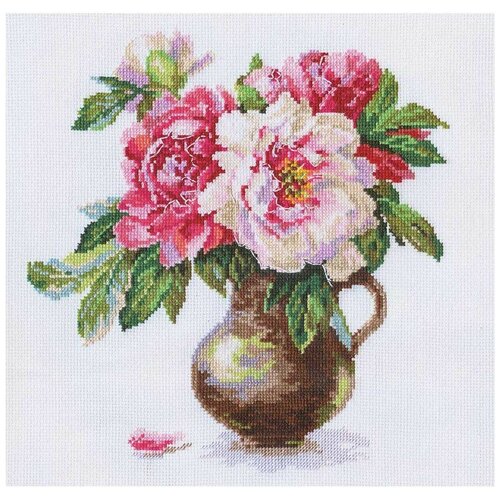 Набор для вышивания алиса Цветущий сад: Пионы 25*26см набор цветущий сад розы и ромашки 30х26 алиса 45689