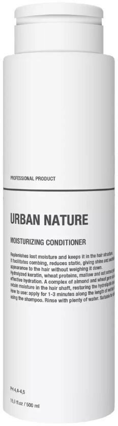 Urban Nature Кондиционер увлажняющий для волос с кератином, маслом миндаля, 500 мл
