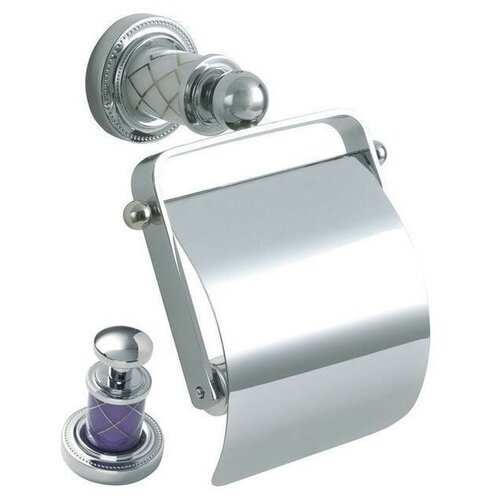 Держатель туалетной бумаги Boheme MURANO CHROME фиолетовое 10901-V-CR