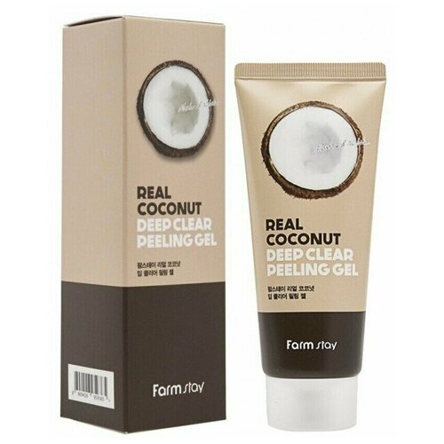 Farmstay real deep clear coconut peeling gel гидролат с розой 200 мл бизорюк professional увлажняет и питает кожу повышает упругость и тонус