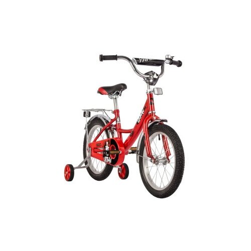 Велосипед NOVATRACK 16 URBAN красный полная защита цепи тормоз нож крылья и багажник хром 1209600₽