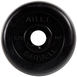 Диск MB Barbell MB-AtletB26 1.25 кг черный