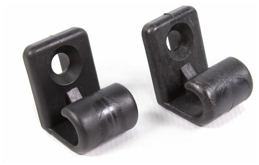 фото Черные крючки (кронштейны) солнцезащитных козырьков на Лада Калина, ВАЗ 2108-2115, 2110-2112, Chevrolet Niva