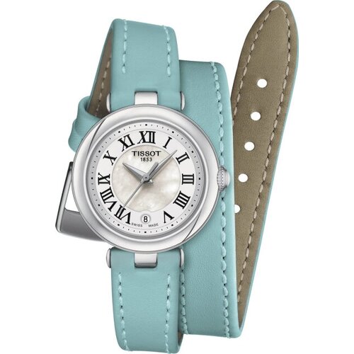 Наручные часы TISSOT T-Lady T1260101611301, голубой, белый