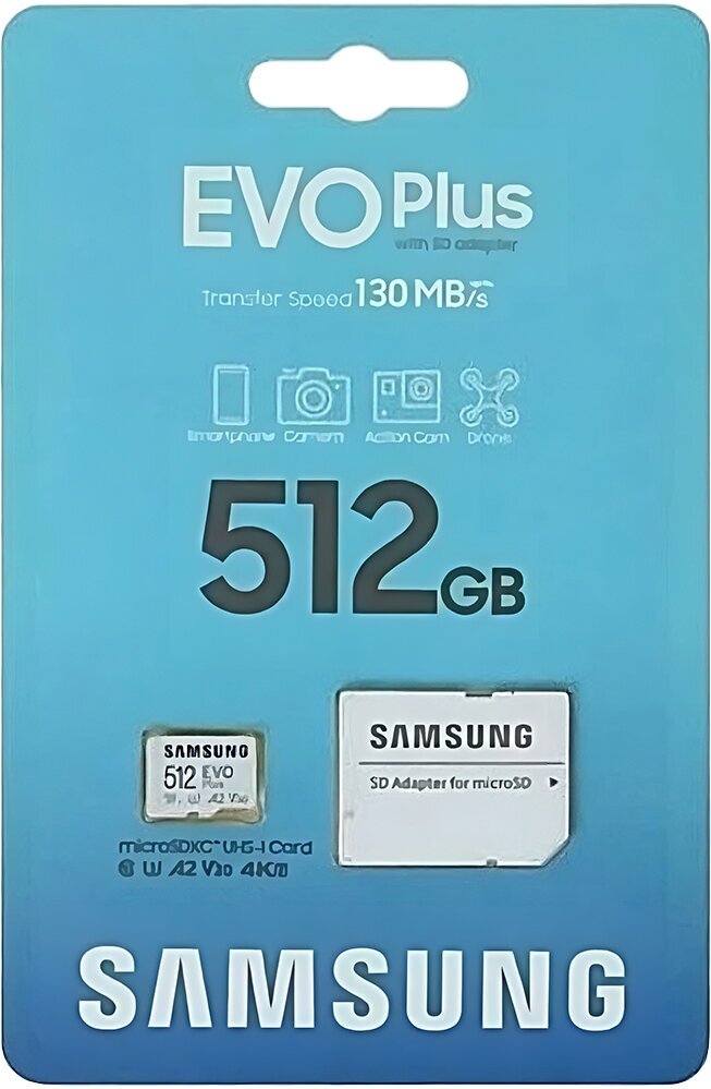 Карта памяти microSDXC 512Gb Samsung MB-MC512KA/KR