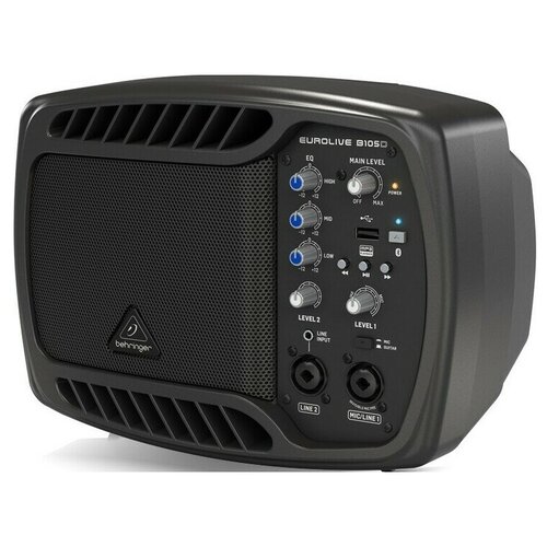 Behringer B105D компактная активная АС 5 50 Вт MP3 Bluetooth микшер фантомпитание 48B крепление на микрофонстойку 979000₽