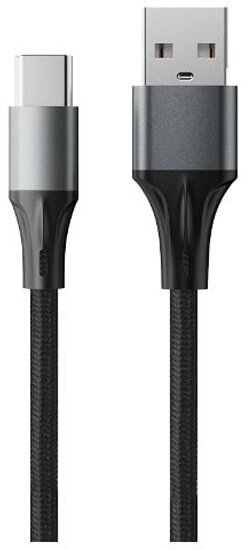 Кабель Accesstyle USB - USB Type-C, 3A, 2м, AC30-F200M, черный