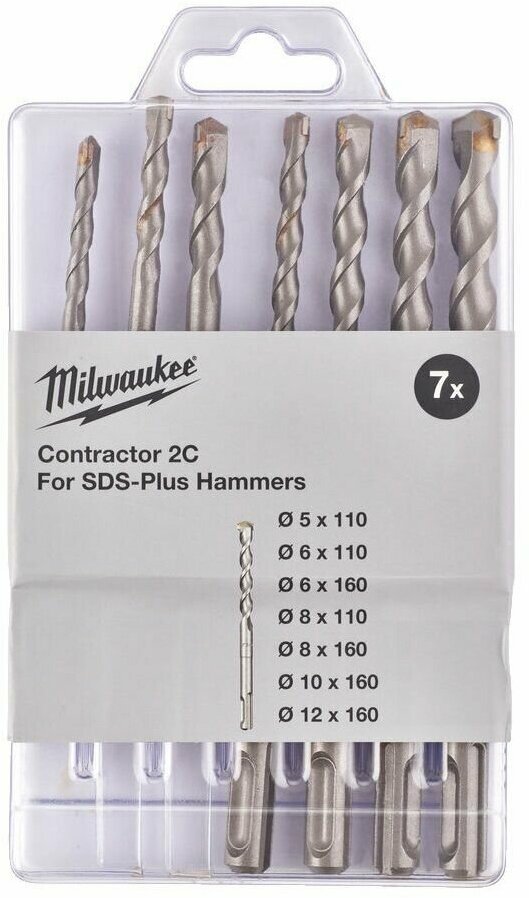 фото Набор буров SDS+ CONTRACTOR MILWAUKEE 7шт 4932471244