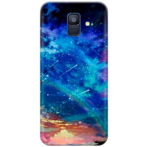 фото Re:pa накладка transparent для samsung galaxy a6 (2018) с принтом "звездопад"
