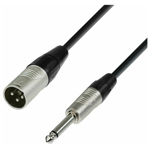 ADAM HALL K4 MMP 0150 микрофонный кабель XLR(M)-6,3 Jack mono, REAN, 1,5м