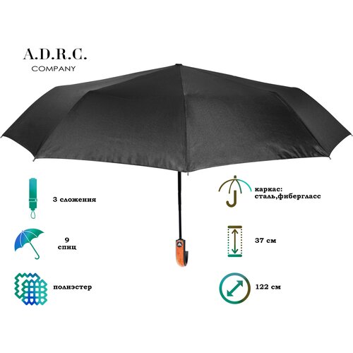 Мини-зонт ADRC Company черный 1420₽