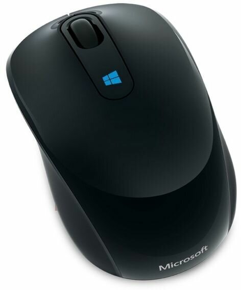 Мышь Microsoft Sculpt Mobile Mouse Black, оптическая, беспроводная, USB, черный [43u-00003]