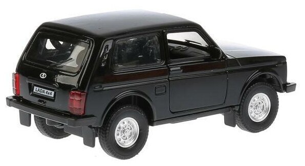 Легковой автомобиль технопарк Lada 4X4 (LADA4X4-BK/RD) 1:32, 12 см, черный - фотография № 10