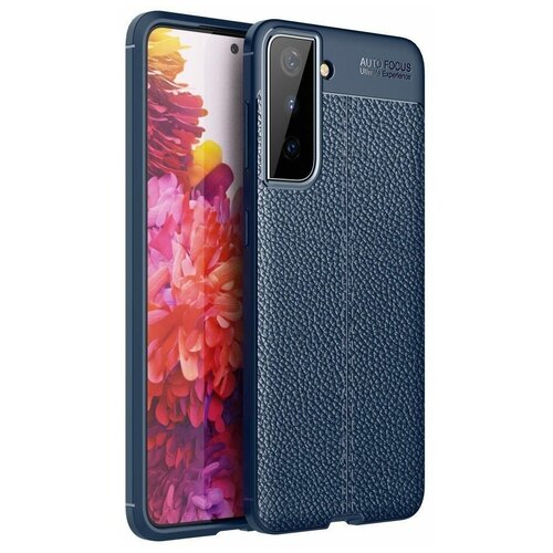 Чехол-накладка Litchi Grain для Samsung Galaxy S21 (темно-синий) чехол накладка litchi grain для xiaomi redmi s2 темно синий